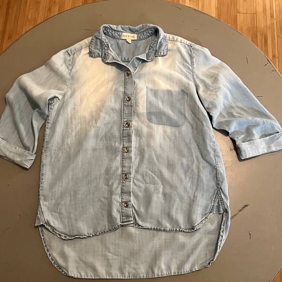 Cloth & Stone Lightweight Tencel “denim” Shirt - Picture 2 of 7